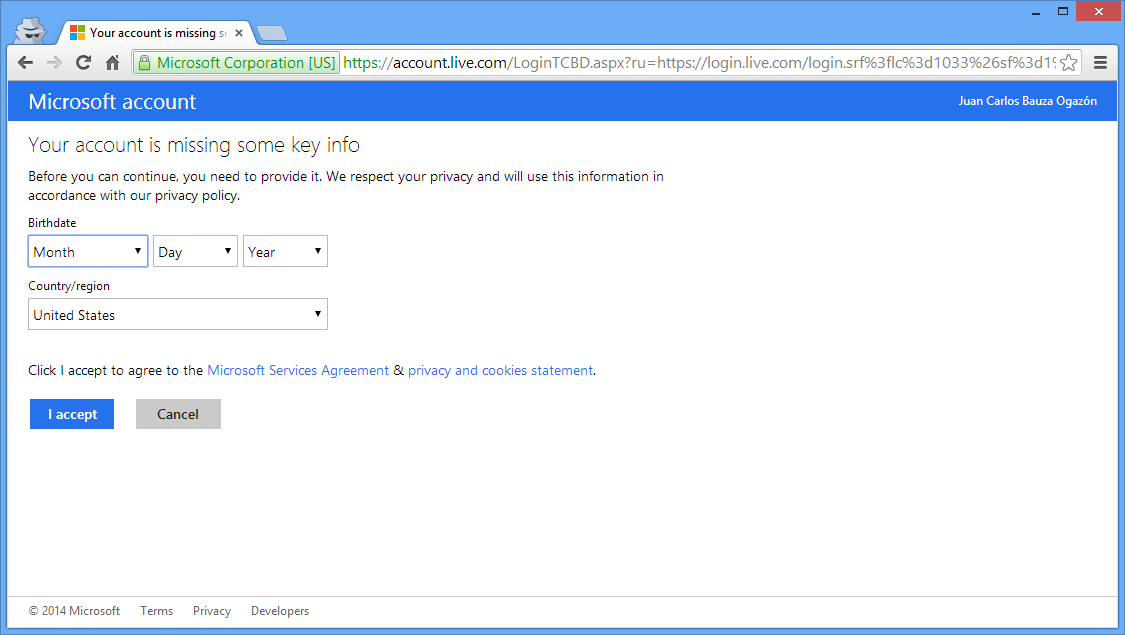 Kx.CloudIngenium.com - How to Use your own Domain name with Outlook.com as the backend - Provide personal information